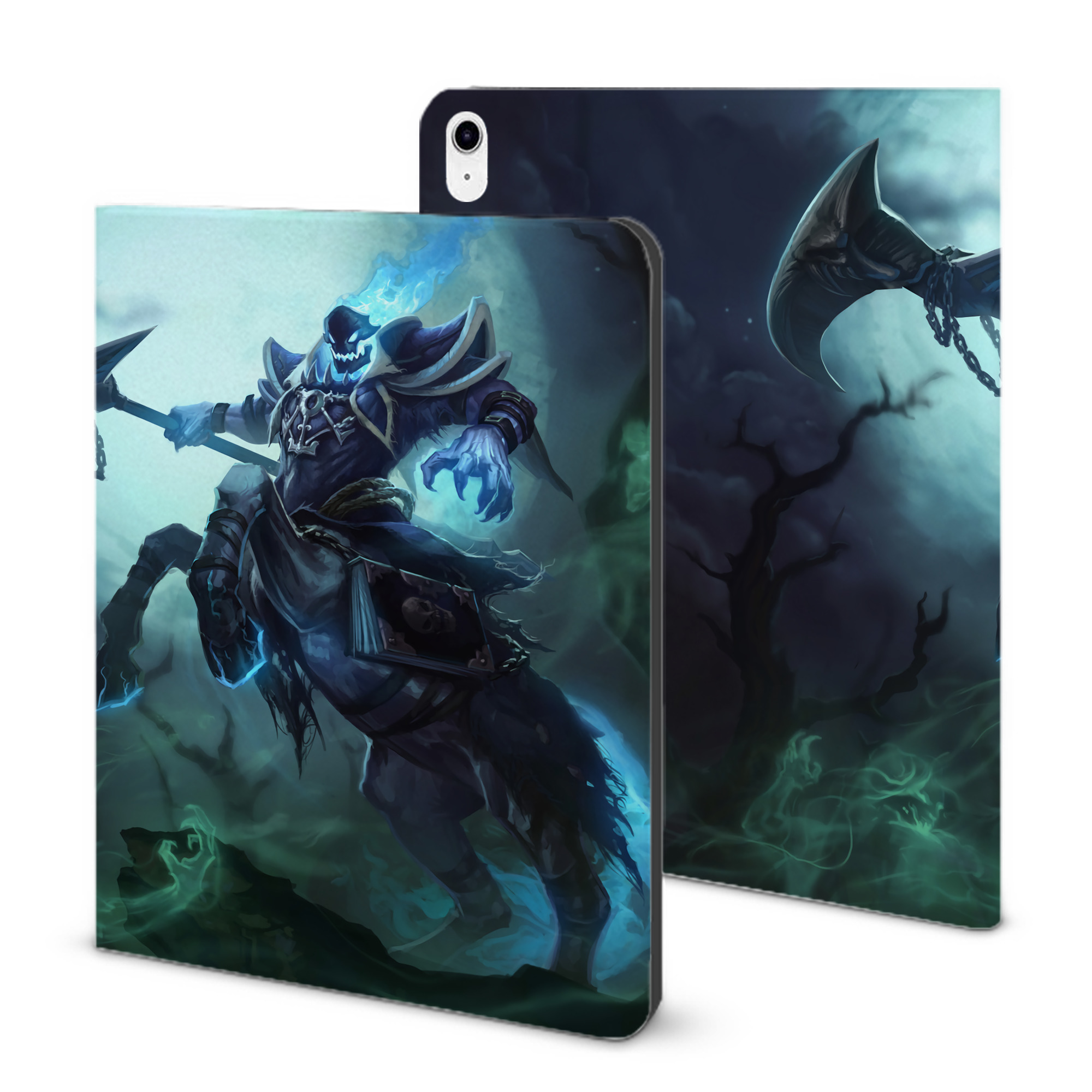 （画像用） リーグ・オブ・レジェンド League of Legends LOL IPad ケース ブック型 PUレザー TPU 耐衝撃 軽量 薄型 ペン収納なし 全面保護 IPad 各モデル対応